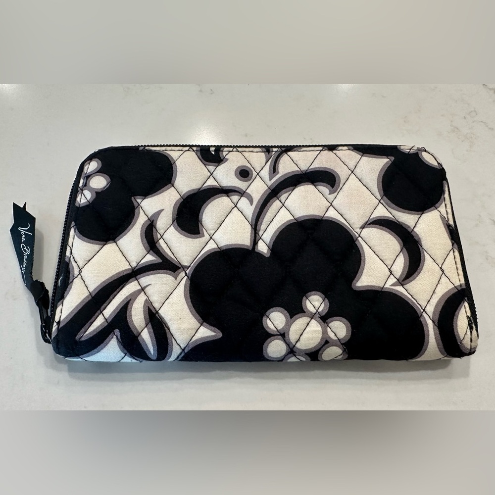 Vera Bradley Black and White Floral Wallet